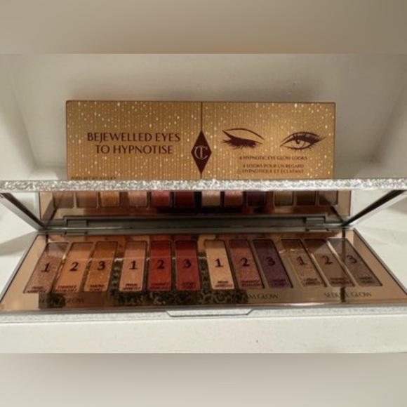 Charlotte Tilbury Bejewelled Eyeshadow Palette with Gold and Purple Hues NIB - Picture 2 of 12